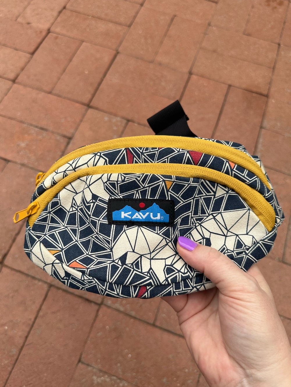 Kavu Geometric Design Fanny Pack